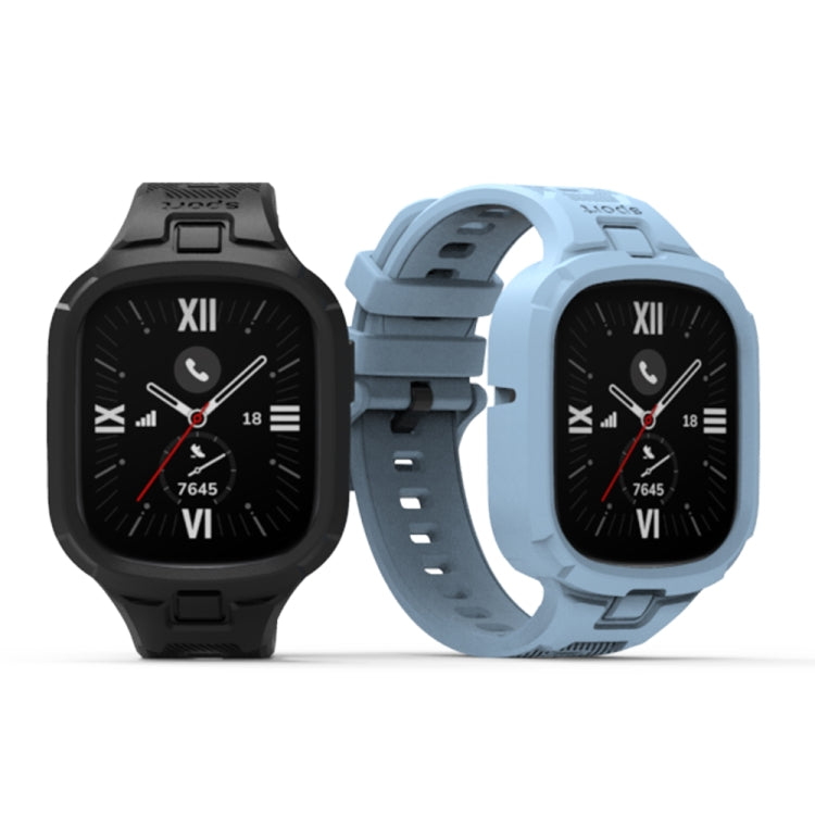 For Honor Watch 4 Solid Color Integrated TPU Watch Band(White)
