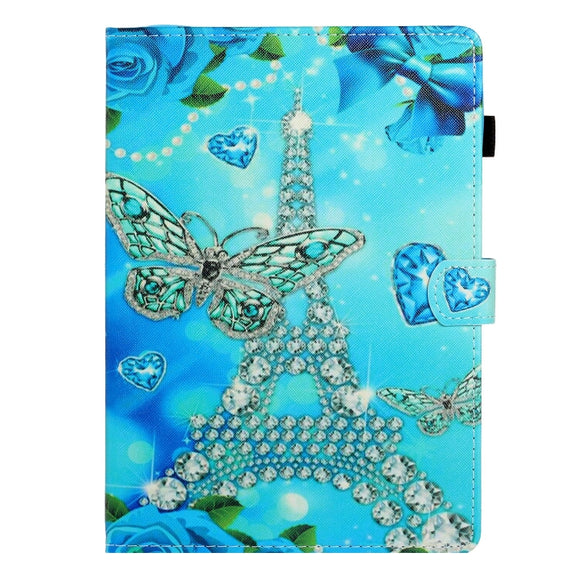 For Lenovo Tab M11/ Xiaoxin Pad 11 2024 Coloured Drawing Stitching Smart Leather Tablet Case(Butterfly Tower)