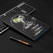 For Lenovo Tab P12 2023 / TB370FU Coloured Drawing Stitching Smart Leather Tablet Case(Glasses Elephant)