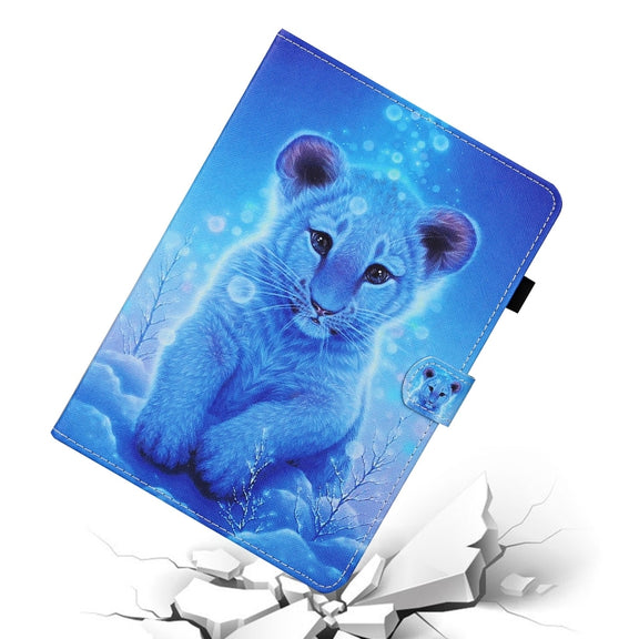 For Lenovo Tab M11/ Xiaoxin Pad 11 2024 Coloured Drawing Stitching Smart Leather Tablet Case(Little Tiger)