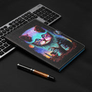 For Lenovo Tab M11/ Xiaoxin Pad 11 2024 Coloured Drawing Stitching Smart Leather Tablet Case(Night Cat)