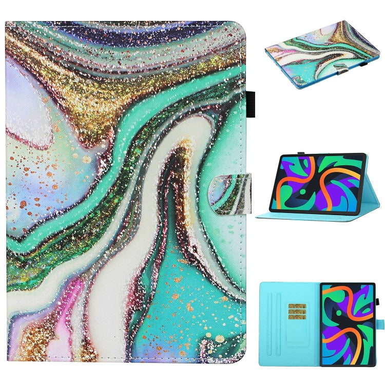 For Lenovo Tab M11/ Xiaoxin Pad 11 2024 Coloured Drawing Stitching Smart Leather Tablet Case(Colored Sand)