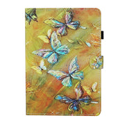 For Lenovo Tab M11/ Xiaoxin Pad 11 2024 Coloured Drawing Stitching Smart Leather Tablet Case(Butterfly)