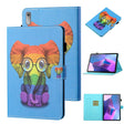For Lenovo Tab P12 2023 / TB370FU Coloured Drawing Stitching Smart Leather Tablet Case(Colorful Elephant) - Lenovo by PMC TechLife | Online Shopping South Africa | PMC TechLife | Buy Now Pay Later Mobicred