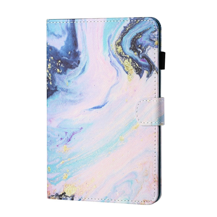 For Lenovo Tab P12 2023 / TB370FU Coloured Drawing Stitching Smart Leather Tablet Case(Quicksand)