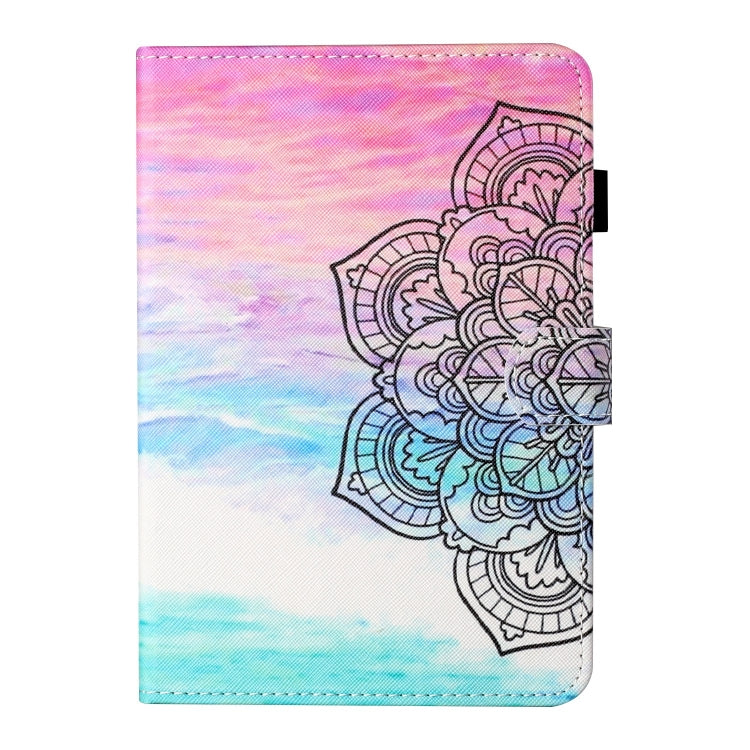 For Lenovo Tab M11/ Xiaoxin Pad 11 2024 Coloured Drawing Stitching Smart Leather Tablet Case(Colorful Mandala)