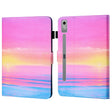 For Lenovo Tab P12 2023 / TB370FU Coloured Drawing Stitching Smart Leather Tablet Case(Sunrise) - Lenovo by PMC TechLife | Online Shopping South Africa | PMC TechLife | Buy Now Pay Later Mobicred