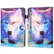 For Lenovo Tab P12 2023 / TB370FU Coloured Drawing Stitching Smart Leather Tablet Case(Wolf) - Lenovo by PMC TechLife | Online Shopping South Africa | PMC TechLife | Buy Now Pay Later Mobicred