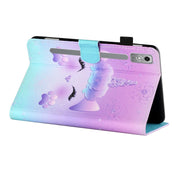 For Lenovo Tab P12 2023 / TB370FU Coloured Drawing Stitching Smart Leather Tablet Case(Unicorn)