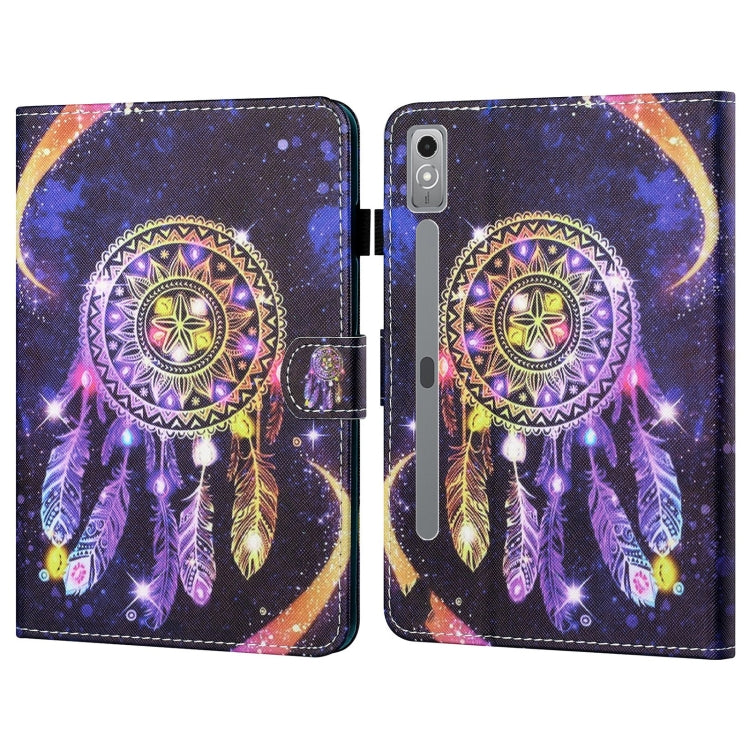 For Lenovo Tab P12 2023 / TB370FU Coloured Drawing Stitching Smart Leather Tablet Case(Starry Sky Wind Chime)