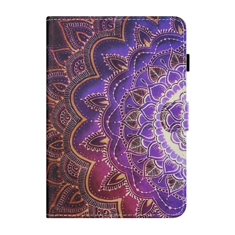 For Lenovo Tab M11/ Xiaoxin Pad 11 2024 Coloured Drawing Stitching Smart Leather Tablet Case(Mandala Flower)