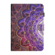 For Lenovo Tab M11/ Xiaoxin Pad 11 2024 Coloured Drawing Stitching Smart Leather Tablet Case(Mandala Flower)