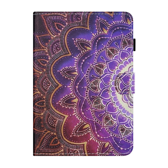For Lenovo Tab M11/ Xiaoxin Pad 11 2024 Coloured Drawing Stitching Smart Leather Tablet Case(Mandala Flower)