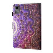 For Lenovo Tab M11/ Xiaoxin Pad 11 2024 Coloured Drawing Stitching Smart Leather Tablet Case(Mandala Flower)