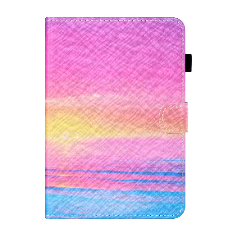 For Lenovo Tab M11/ Xiaoxin Pad 11 2024 Coloured Drawing Stitching Smart Leather Tablet Case(Sunrise)