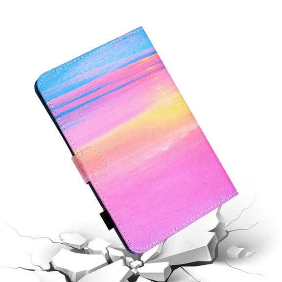 For Lenovo Tab M11/ Xiaoxin Pad 11 2024 Coloured Drawing Stitching Smart Leather Tablet Case(Sunrise)
