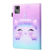 For Lenovo Tab M11/ Xiaoxin Pad 11 2024 Coloured Drawing Stitching Smart Leather Tablet Case(Unicorn)