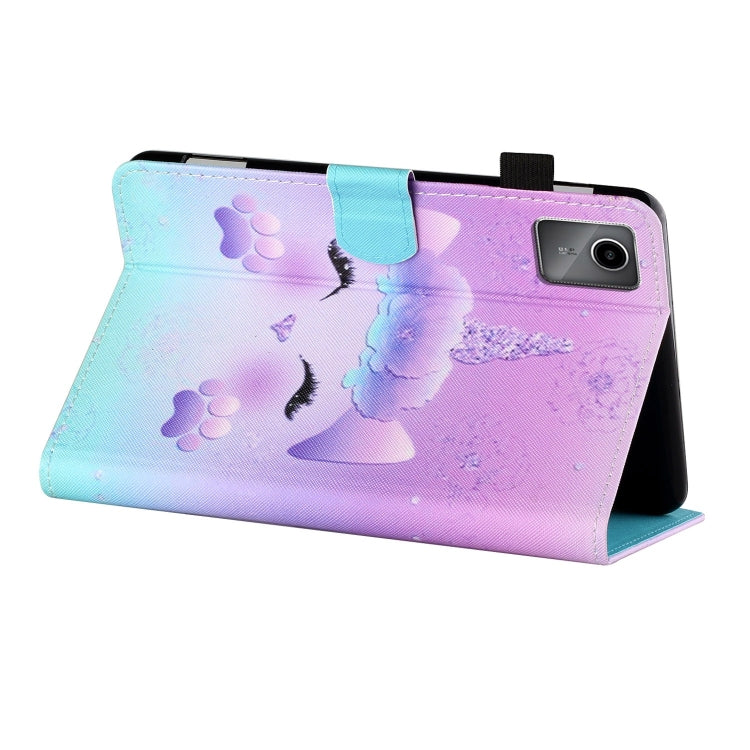 For Lenovo Tab M11/ Xiaoxin Pad 11 2024 Coloured Drawing Stitching Smart Leather Tablet Case(Unicorn)