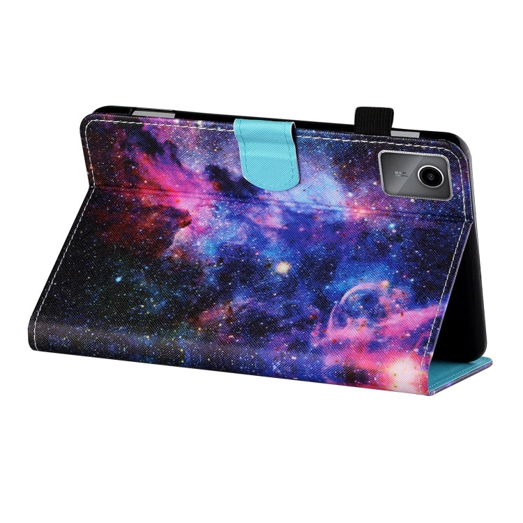 For Lenovo Tab M11/ Xiaoxin Pad 11 2024 Coloured Drawing Stitching Smart Leather Tablet Case(Starry Sky)
