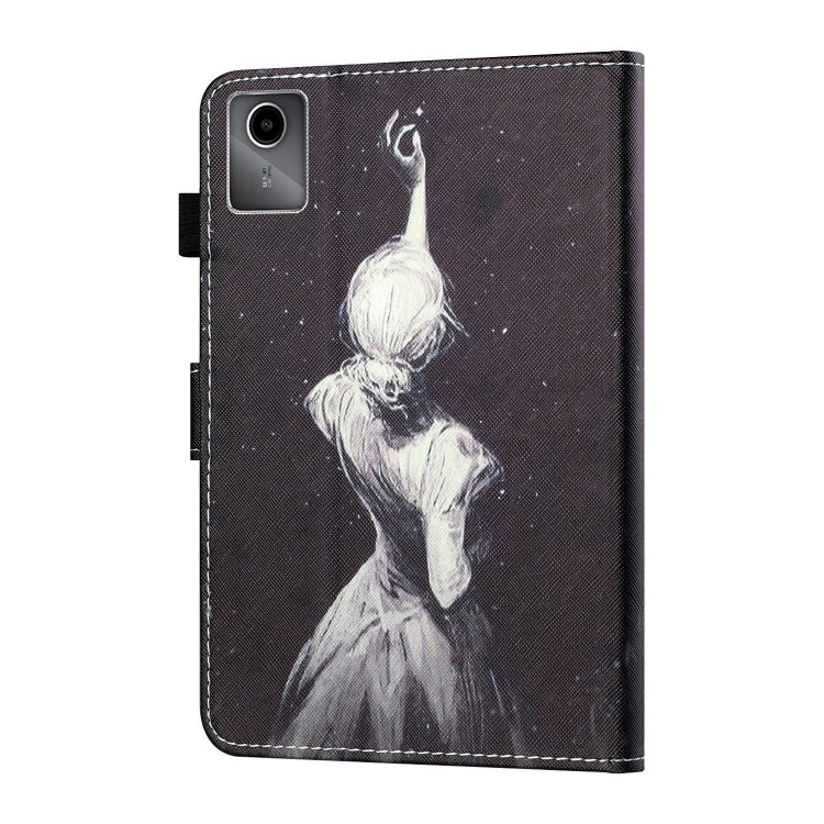 For Lenovo Tab M11/ Xiaoxin Pad 11 2024 Coloured Drawing Stitching Smart Leather Tablet Case(Star Girl)