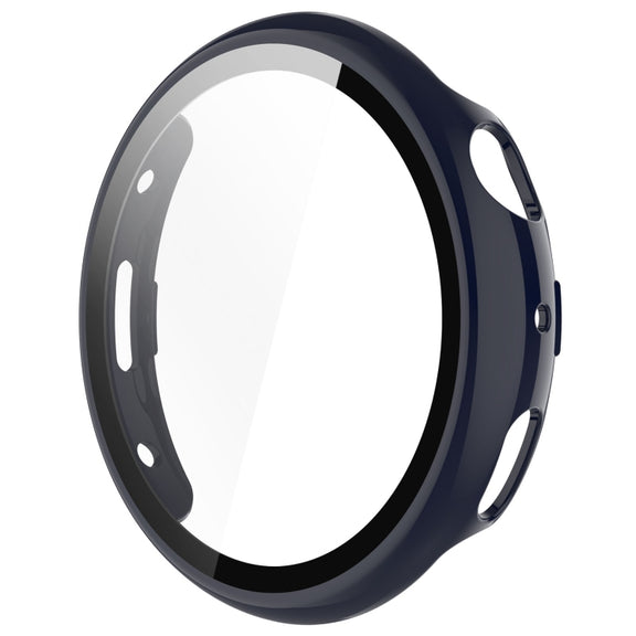For vivo Watch 3 PC + Tempered Glass Film Integrated Watch Case(Ink Blue)