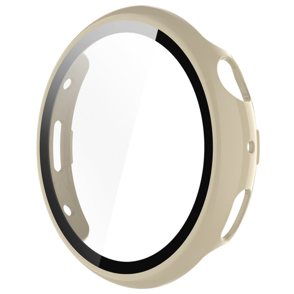 For vivo Watch 3 PC + Tempered Glass Film Integrated Watch Case(Ivory White)
