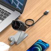 For Amazfit Active Edge A2212 Portable Magnetic Aluminum Alloy Charger Holder(Grey)
