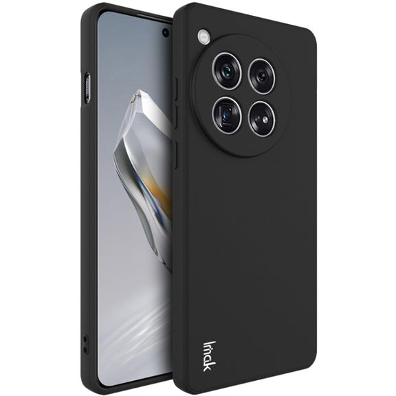 For OnePlus 12 5G imak UC-4 Series Straight Edge TPU Phone Case(Black)