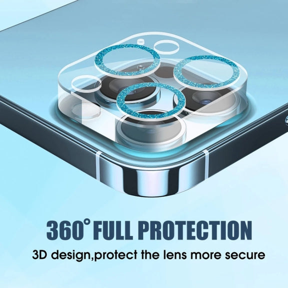 For iPhone 15 Pro Max / 15 Pro Tempered Glass CD Texture Back Camera Film(Titanium)