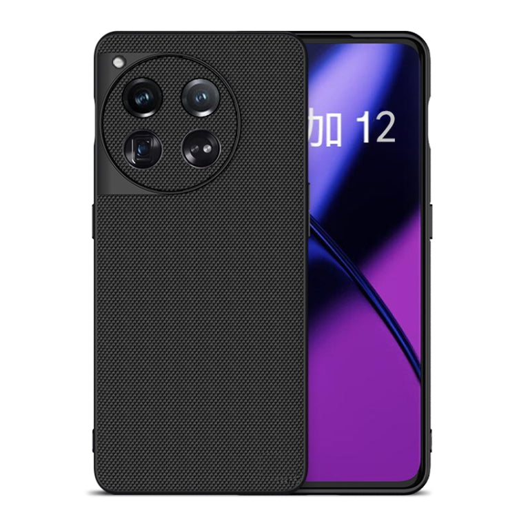 For OnePlus 12 Nylon Cloth Texture +TPU Phone Case(Black)