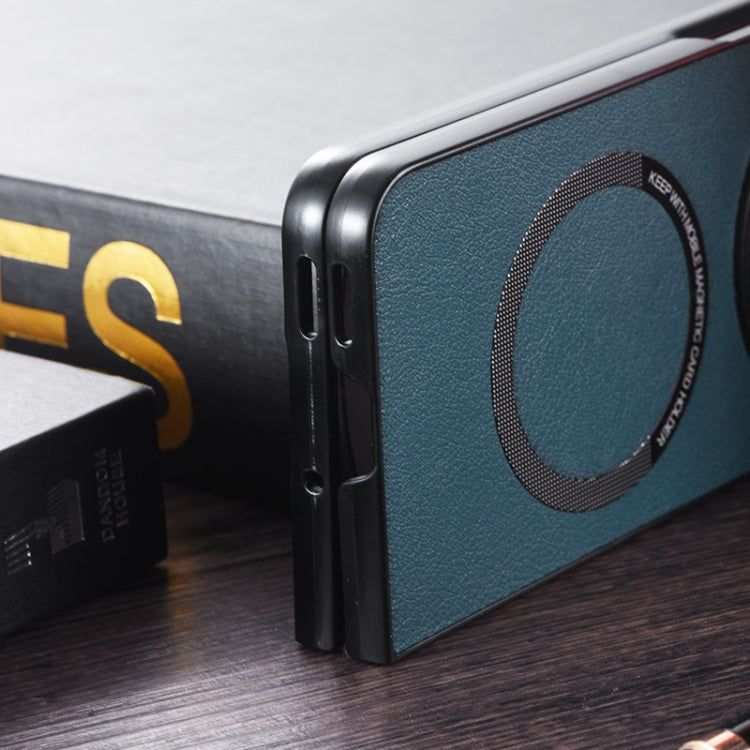 For OnePlus Open PU MagSafe Magnetic Phone Case(Black)
