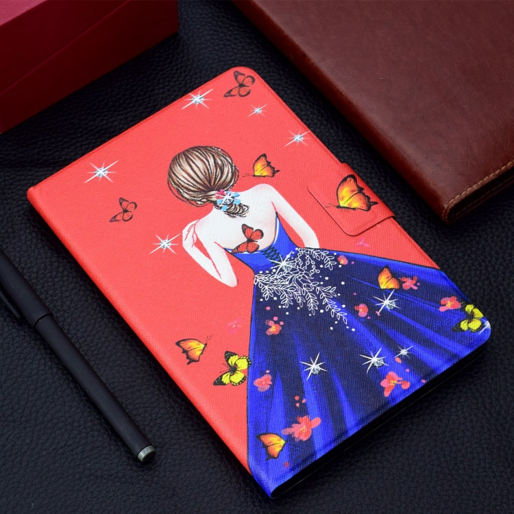 For Lenovo Tab M11/ Xiaoxin Pad 11 2024 Voltage Coloured Drawing Smart Leather Tablet Case(Girl Back)