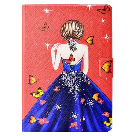 For Lenovo Tab M11/ Xiaoxin Pad 11 2024 Voltage Coloured Drawing Smart Leather Tablet Case(Girl Back)