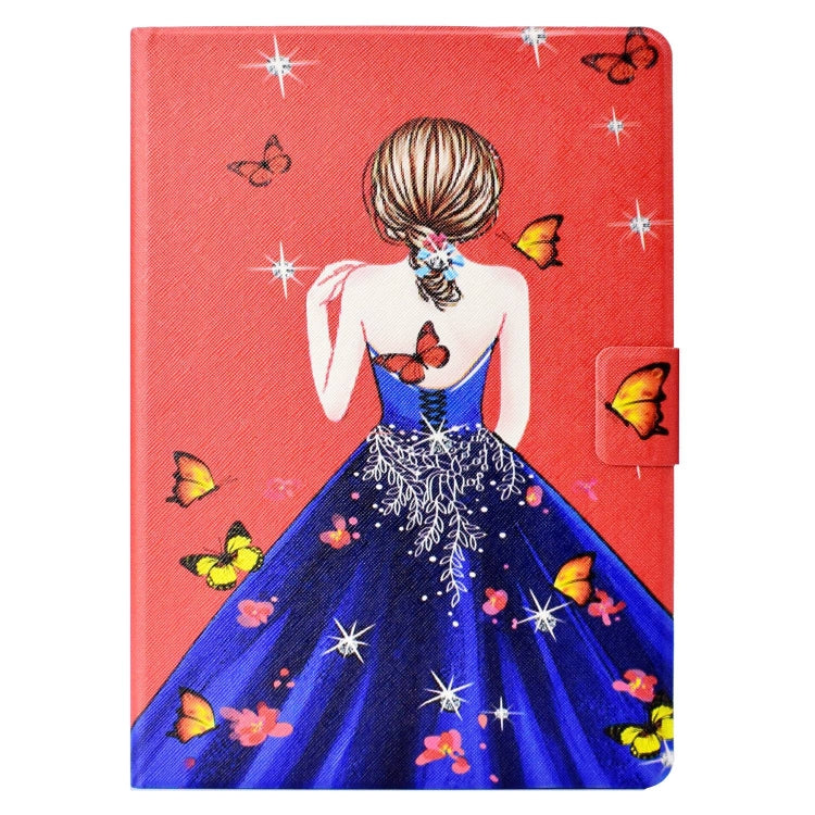 For Lenovo Tab M11/ Xiaoxin Pad 11 2024 Voltage Coloured Drawing Smart Leather Tablet Case(Girl Back)