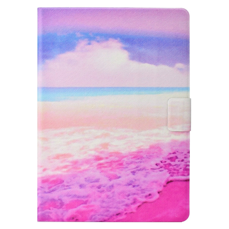 For Lenovo Tab M11/ Xiaoxin Pad 11 2024 Voltage Coloured Drawing Smart Leather Tablet Case(Pink Beach)