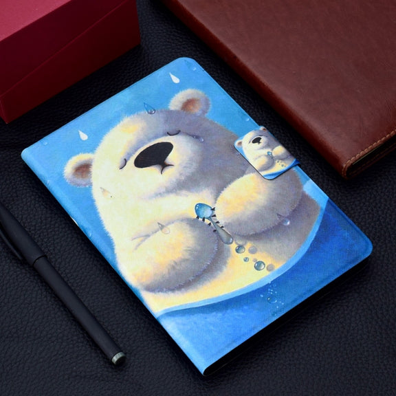 For Lenovo Tab M11/ Xiaoxin Pad 11 2024 Voltage Coloured Drawing Smart Leather Tablet Case(Polar Bear)