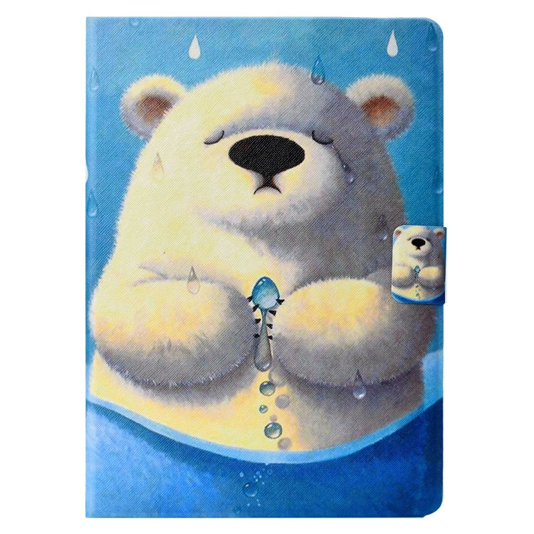 For Lenovo Tab M11/ Xiaoxin Pad 11 2024 Voltage Coloured Drawing Smart Leather Tablet Case(Polar Bear)