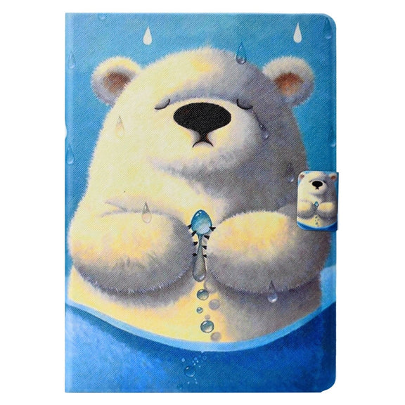 For Lenovo Tab M11/ Xiaoxin Pad 11 2024 Voltage Coloured Drawing Smart Leather Tablet Case(Polar Bear)