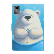 For Lenovo Tab M11/ Xiaoxin Pad 11 2024 Voltage Coloured Drawing Smart Leather Tablet Case(Polar Bear)
