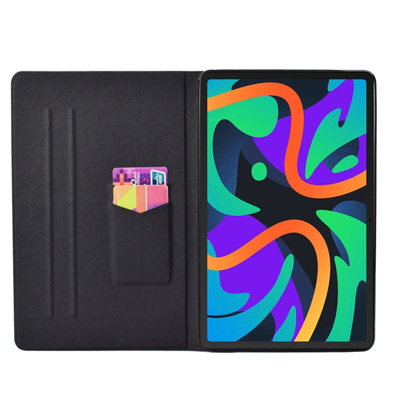 For Lenovo Tab M11/ Xiaoxin Pad 11 2024 Voltage Coloured Drawing Smart Leather Tablet Case(Blue Beach)