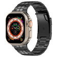 For Apple Watch Ultra 49mm Tortoise Buckle Titanium Steel Watch Band(Black) - Watch Bands by PMC TechLife | Online Shopping South Africa | PMC TechLife