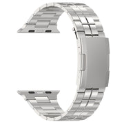 For Apple Watch SE 40mm Tortoise Buckle Titanium Steel Watch Band(Silver)