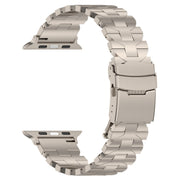 For Apple Watch SE 2023 40mm Butterfly Type Titanium Steel Watch Band(Titanium)