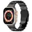For Apple Watch Ultra 49mm Butterfly Type Titanium Steel Watch Band(Black) - Watch Bands by PMC TechLife | Online Shopping South Africa | PMC TechLife
