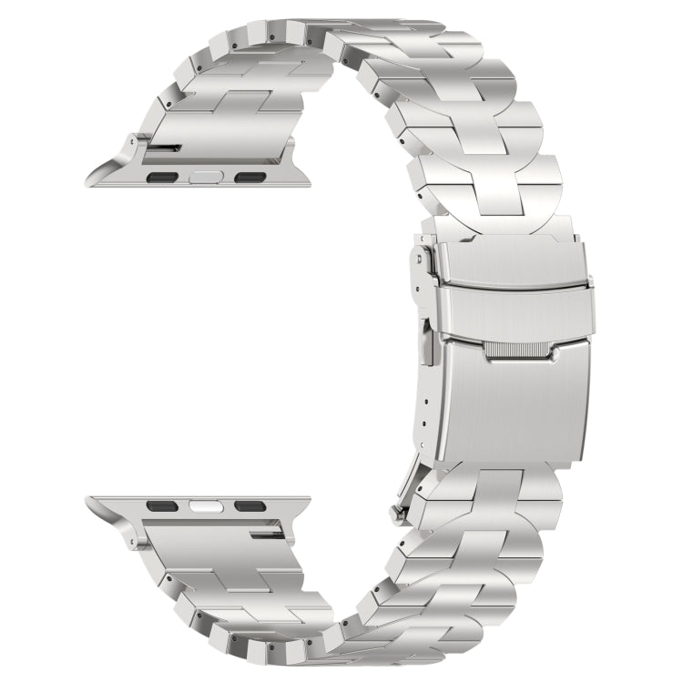 For Apple Watch 38mm Butterfly Type Titanium Steel Watch Band(Silver)