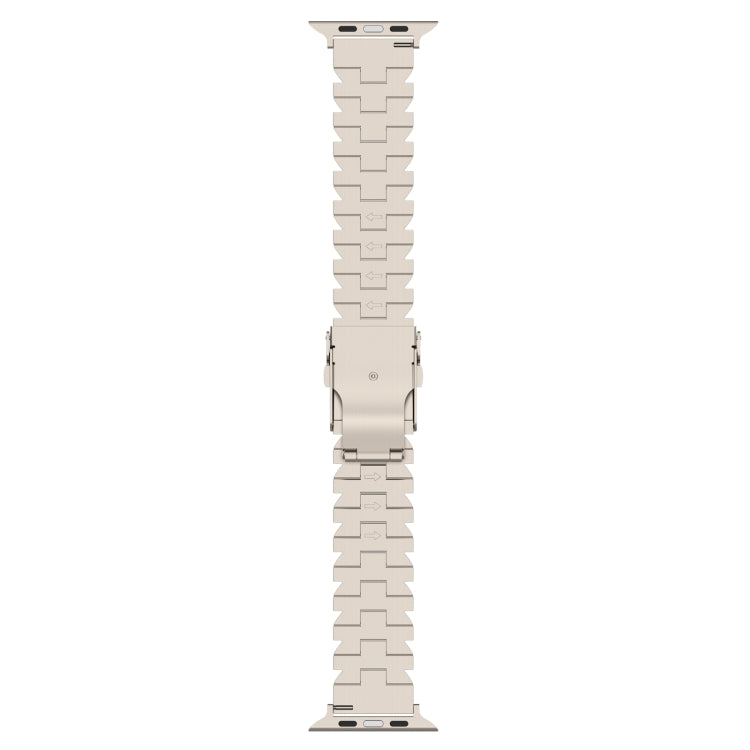 For Apple Watch 38mm Butterfly Type Titanium Steel Watch Band(Titanium)