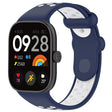 For Redmi Watch 4 Two Color Silicone Sports Watch Band(Midnight Blue White) - Watch Bands by PMC TechLife | Online Shopping South Africa | PMC TechLife