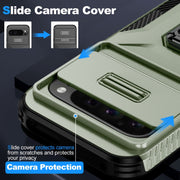 For Google Pixel 9 Pro XL Sliding Camshield Holder Phone Case(Alpine Green)