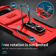 For Google Pixel 9 Pro XL Sliding Camshield Holder Phone Case(Red)