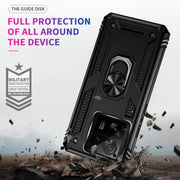 For Xiaomi 13T/13T Pro Shockproof TPU + PC Phone Case with Holder(Black)